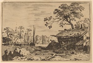 Ruinous Hut od Allart van Everdingen