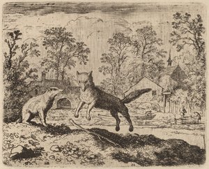 Jezevec ukládá Reynardovi pokání, pravděpodobně c. 16451656. od Allart van Everdingen