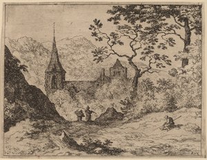 Věž, pravděpodobně c. 16451656. od Allart van Everdingen