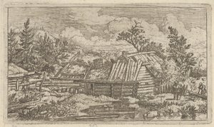 Dva paprsky plovoucí ve vodě, 17. století. od Allart van Everdingen