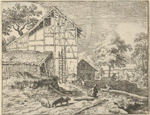 Dva žebříky, 17. století. od Allart van Everdingen
