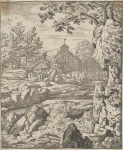 Vodopád, 17. století. od Allart van Everdingen