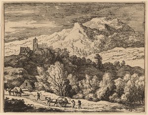 Dva vozíky, pravděpodobně c. 16451656. od Allart van Everdingen
