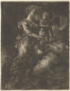 Venuše a Amor, 17. století. od Allart van Everdingen