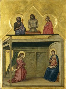 Zvěstování a utrpení Krista, kolem 1351-75 (tempera na dřevě)