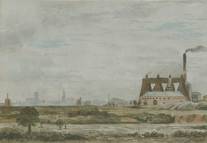 Wolverhampton - South View: malba akvarelem a [c 1830]