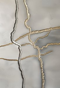 Textura pozlacených prasklin