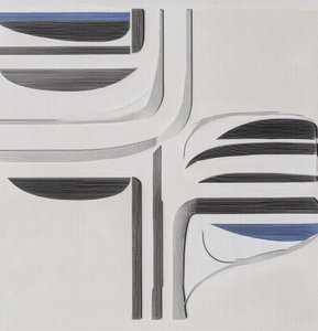 Moderní modrošedý proud