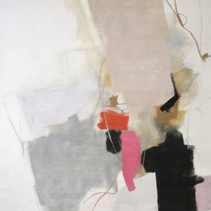 Moderní abstraktní vzor v odstínu Blush Grey od Alma