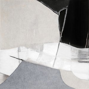 Monochromatická abstraktní kompozice