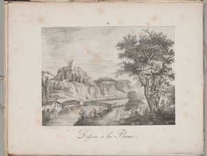 Umění litografie: Landeck in Tirol, deska III