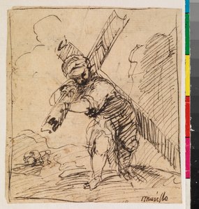 Kristus nesoucí kříž, recto, 17. století od Alonso Cano