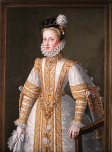 Anna Rakouská, španělská královna choť od Alonso Sánchez Coello