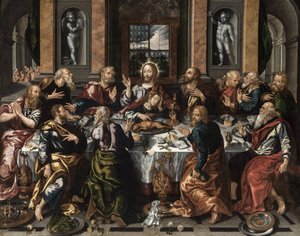 Poslední večeře, asi 1588. od Alonso Vázquez