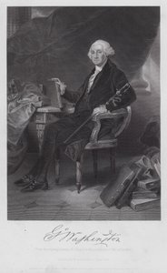 George Washington (rytina) od Alonzo (after) Chappel