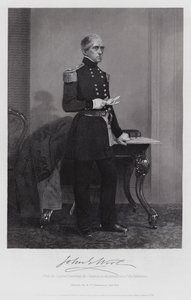 John E Wool (rytina) od Alonzo (after) Chappel