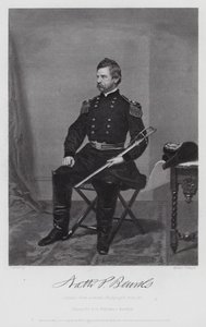 Nathaniel Prentiss Banks (rytina) od Alonzo (after) Chappel