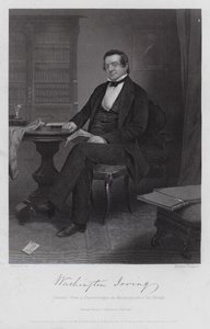 Washington Irving (rytina) od Alonzo (after) Chappel