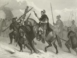 Hannibal a jeho armáda překračující Alpy, 218 př.n.l od Alonzo Chappel