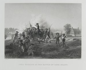 Lord Stirling v bitvě o Long Island, 1776 od Alonzo Chappel