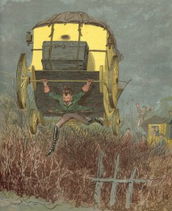 Dobrodružství barona Munchausena (chromolitho) od Alphonse Adolphe Bichard