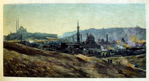Dinetova ilustrace z knihy "Mirages" Scény z arabského života. 1906. Knihu Mirages, Scenes De La Vie Arab ilustroval Etienne Dinet s komentářem Silmana Ben Ibrahima Bamera. Nasreddine Dinet se narodil jako Alphonse-Etienne Dinet; (1861-1929) byl fren od Alphonse Etienne Dinet