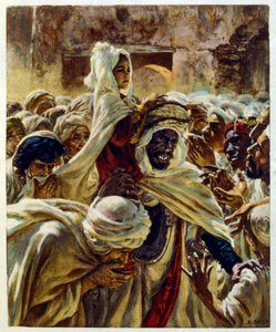 Dinetova ilustrace z knihy "Mirages" Scény z arabského života. 1906. Knihu Mirages, Scenes De La Vie Arab ilustroval Etienne Dinet s komentářem Silmana Ben Ibrahima Bamera. Nasreddine Dinet se narodil jako Alphonse-Etienne Dinet; (1861-1929) byl fren