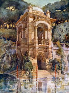 Fancy Garden (barevná litografie) od Alphonse Laverriere