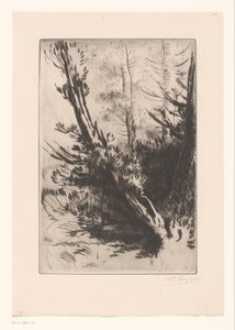 stromy od Alphonse Legros (signed by artist)