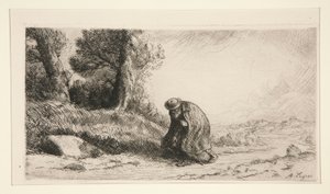 Vagabond postupující po Lane od Alphonse Legros