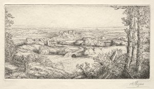 Údolí v Burgundsku od Alphonse Legros
