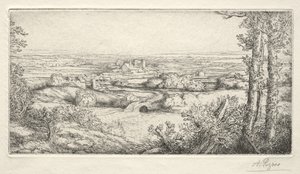 Údolí v Burgundsku od Alphonse Legros