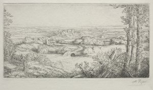 Údolí v Burgundsku od Alphonse Legros