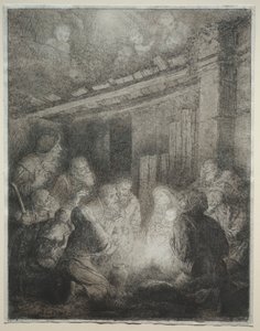Klanění pastýřů. od Alphonse Legros