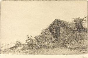 Podél vrcholu kopce od Alphonse Legros