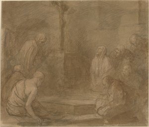 U paty kříže. od Alphonse Legros