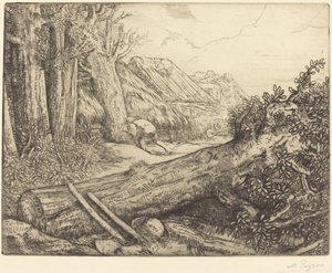 U domu dřevorubců (Chez les bucherons) od Alphonse Legros