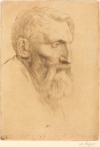 Auguste Rodin. od Alphonse Legros
