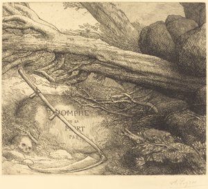Avalanche: Frontispiece pro Triumph of Death od Alphonse Legros
