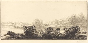 Břehy Loiry Bord de la Loire. od Alphonse Legros