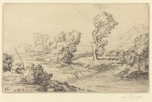 Banks of the Marne Okraj Marny. od Alphonse Legros