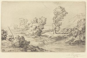 Banks of the Marne Okraj Marny. od Alphonse Legros