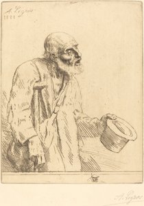 Žebrák (The Beggar) od Alphonse Legros