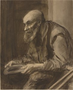 Žebrák s berlemi od Alphonse Legros