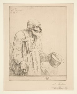 Žebrák o berlích od Alphonse Legros