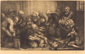 Bruselští žebráci Bruggští žebráci. od Alphonse Legros