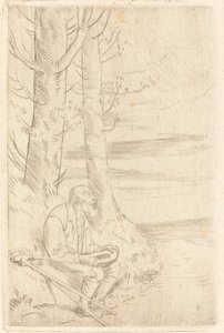 Slepý žebrák od Alphonse Legros