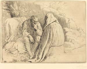 Bohémský tábor Český tábor. od Alphonse Legros