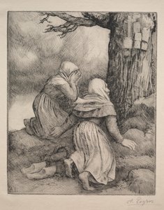 Poklona před stromem Larbre de salut. od Alphonse Legros