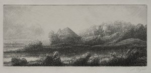 Kabina v Marsh. od Alphonse Legros
